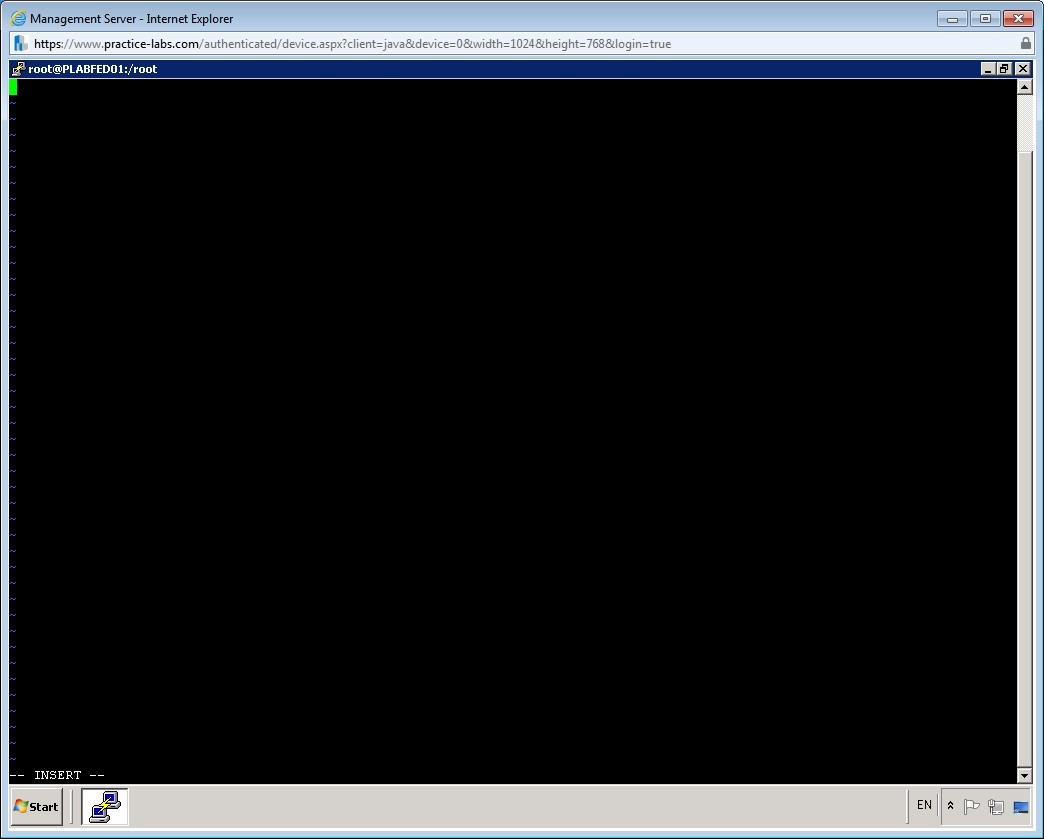 Practice Labs screenshot.